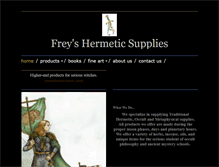 Tablet Screenshot of freyshermeticsupplies.com